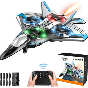 RC Fighter Jet With 360° Stunt Loops LED Lights And Shockproof Design For Kids And Beginners - Image 8