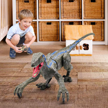 Remote Control T-Rex Dinosaur Toy With Realistic Roaring Sounds Lights And Interactive Walking Action - Image 4