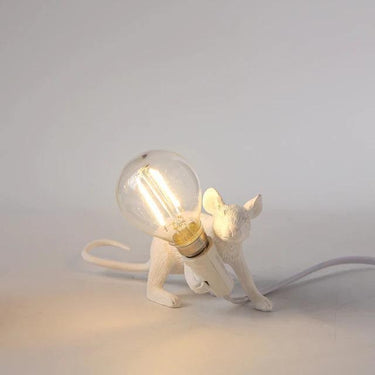 Resin Mouse Table Lamp With Light Bulb - Image 6