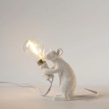 Resin Mouse Table Lamp With Light Bulb - Image 7