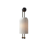 Ribbed Glass Lantern Wall Sconce With Twin Stems - Image 8