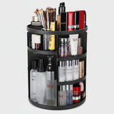 Rotating Makeup Organizer With Adjustable Acrylic Shelves And 360-Degree Spinning Storage - Image 1