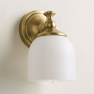 Short Arm Wall Sconce With Frosted Shade - Image 17