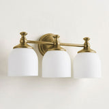 Short Arm Wall Sconce With Frosted Shade - Image 19
