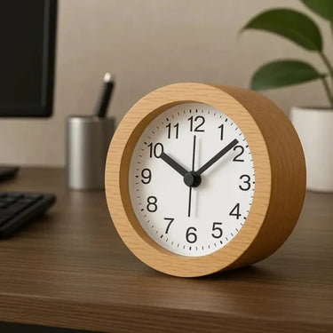 Silent LED Wooden Alarm Clock - Image 4