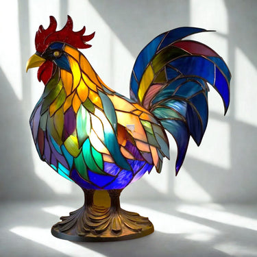 Stained Glass Animal-Shaped Tiffany Table Lamp With LED Light - Image 13