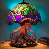 Stained Glass Animal-Shaped Tiffany Table Lamp With LED Light - Image 15