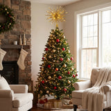 Starburst Christmas Tree Topper With Warm White LED Lights - Image 2