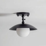 Surface Ceiling Lamp With Dome Shade And Adjustable Arm - Image 3