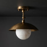 Surface Ceiling Lamp With Dome Shade And Adjustable Arm - Image 8
