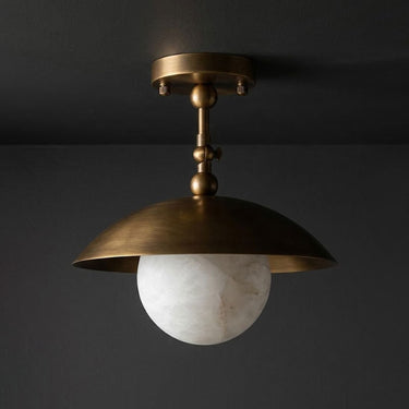 Surface Ceiling Lamp With Dome Shade And Adjustable Arm - Image 8