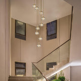Swirl Crystal Dome Cluster Pendant Light With Metal Canopy - Image 2