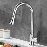 Swivelux Kitchen Faucet With Pull-Out Sprayer And 360-Degree Swivel - Image 9