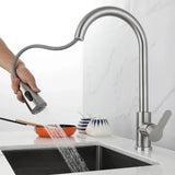 Swivelux Kitchen Faucet With Pull-Out Sprayer And 360-Degree Swivel - Image 3