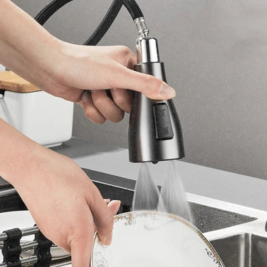 Swivelux Kitchen Faucet With Pull-Out Sprayer And 360-Degree Swivel - Image 4