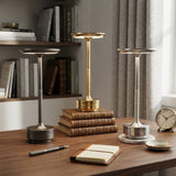 Textured Stem Tall Table Lamp With Touch Control - Image 5