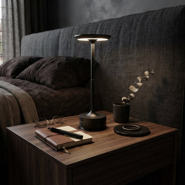 Textured Stem Tall Table Lamp With Touch Control - Image 6