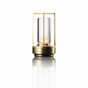 Touch Control Cordless Lantern Lamp With Metal Frame - Image 1