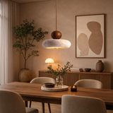Travertine Pendant Light With Natural Stone Shade - Image 6