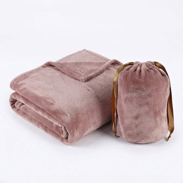 Portable USB Heated Blanket Soft Fleece Throw With Storage Bag - Image 1