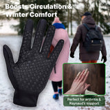 USB Heated Gloves Women Thermal Ladies Winter Snow Ski Cycling With Touchscreen Fingertips And Windproof Wrist Zipper - Image 6