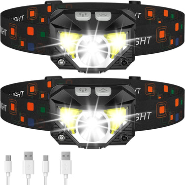USB Motion Rechargeable LED Headlamp - Image 1