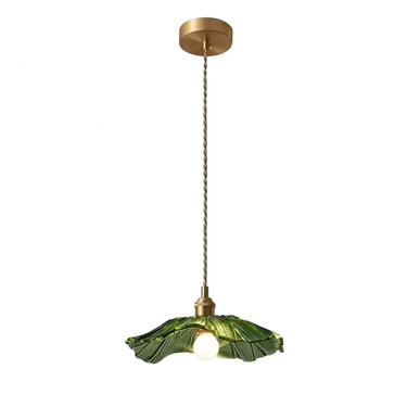Vintage Glass Flower Light With Adjustable Drop - Image 6