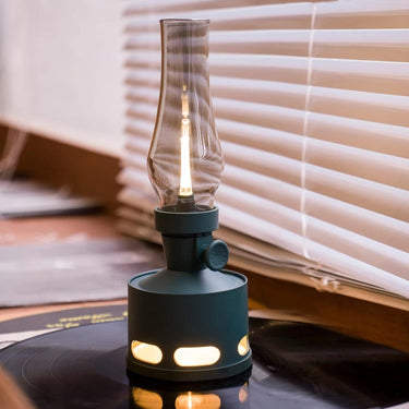 Vintage Rechargeable LED Lantern With Blow-To-Extinguish Function - Image 3