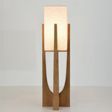Wabi Sabi Floor Lamp With Handcrafted Fabric Shade - Image 6