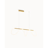 Wavy Rope Modern Linear Chandelier - Image 1