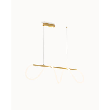 Wavy Rope Modern Linear Chandelier - Image 1