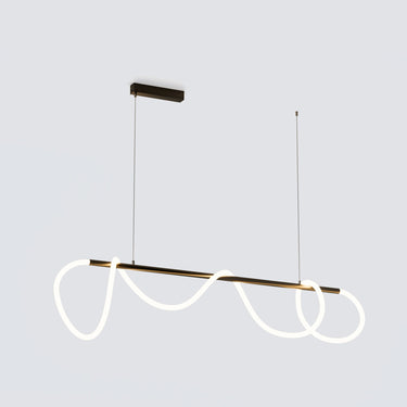 Wavy Rope Modern Linear Chandelier - Image 10