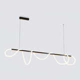 Wavy Rope Modern Linear Chandelier - Image 11
