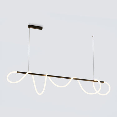 Wavy Rope Modern Linear Chandelier - Image 11