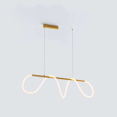 Wavy Rope Modern Linear Chandelier - Image 2