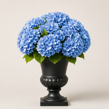 Weatherproof Silk Hydrangea Set With 5 Full Heads For Porch & Patio Decor - Image 8