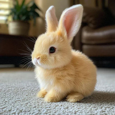Weighted Stuffed Bunny With Soft Plush Fur And Realistic Details For Comfort - Image 7