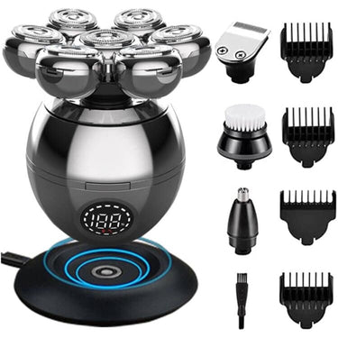 Wireless Electric Head Shaver With 7D Floating Blades And Smart LED Display - Image 1