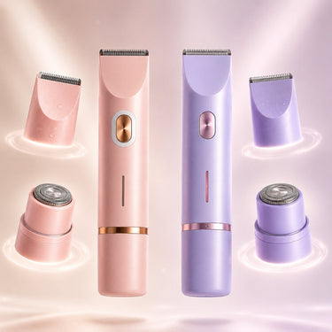 Women's Electric Shaver For Body & Intimate Care Cordless Rechargeable With 2-in-1 Attachments - Image 1