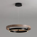 Womo Wood Circular LED Chandelier - Image 2