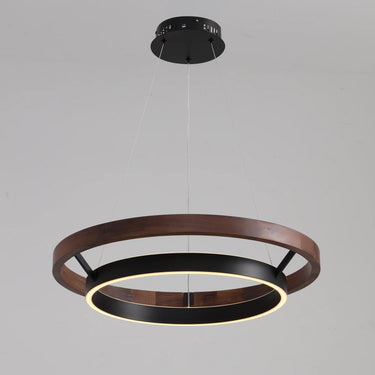 Womo Wood Circular LED Chandelier - Image 3