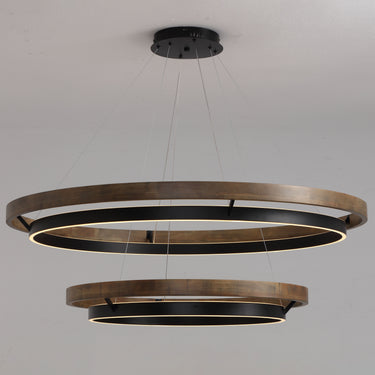 Womo Wood Circular LED Chandelier - Image 6