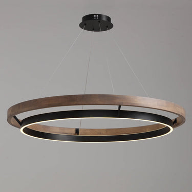 Womo Wood Circular LED Chandelier - Image 9