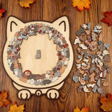Wooden Cat Puzzle 135-Piece Adult Jigsaw In Gentle Morandi Hues - Image 2