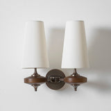 Wooden Wall Lamp With Fabric Shade - Image 7