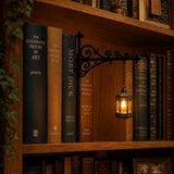 Wrought Iron Bookshelf Light With Hanging Pendant - Image 3