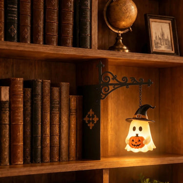 Wrought Iron Bookshelf Light With Hanging Pendant - Image 8
