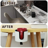 2-in-1 Desk Cup Holder With Headphone Hook And Adjustable Clamp - Image 6