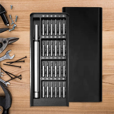 24 In 1 Precision Screwdriver Set With Magnetic Bits And 360° Rotating Handle - Image 1