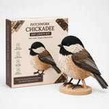 3D Fabric Patchwork Bird Kit No Sew Layered Textile Art Craft With Wooden Stand - Image 12